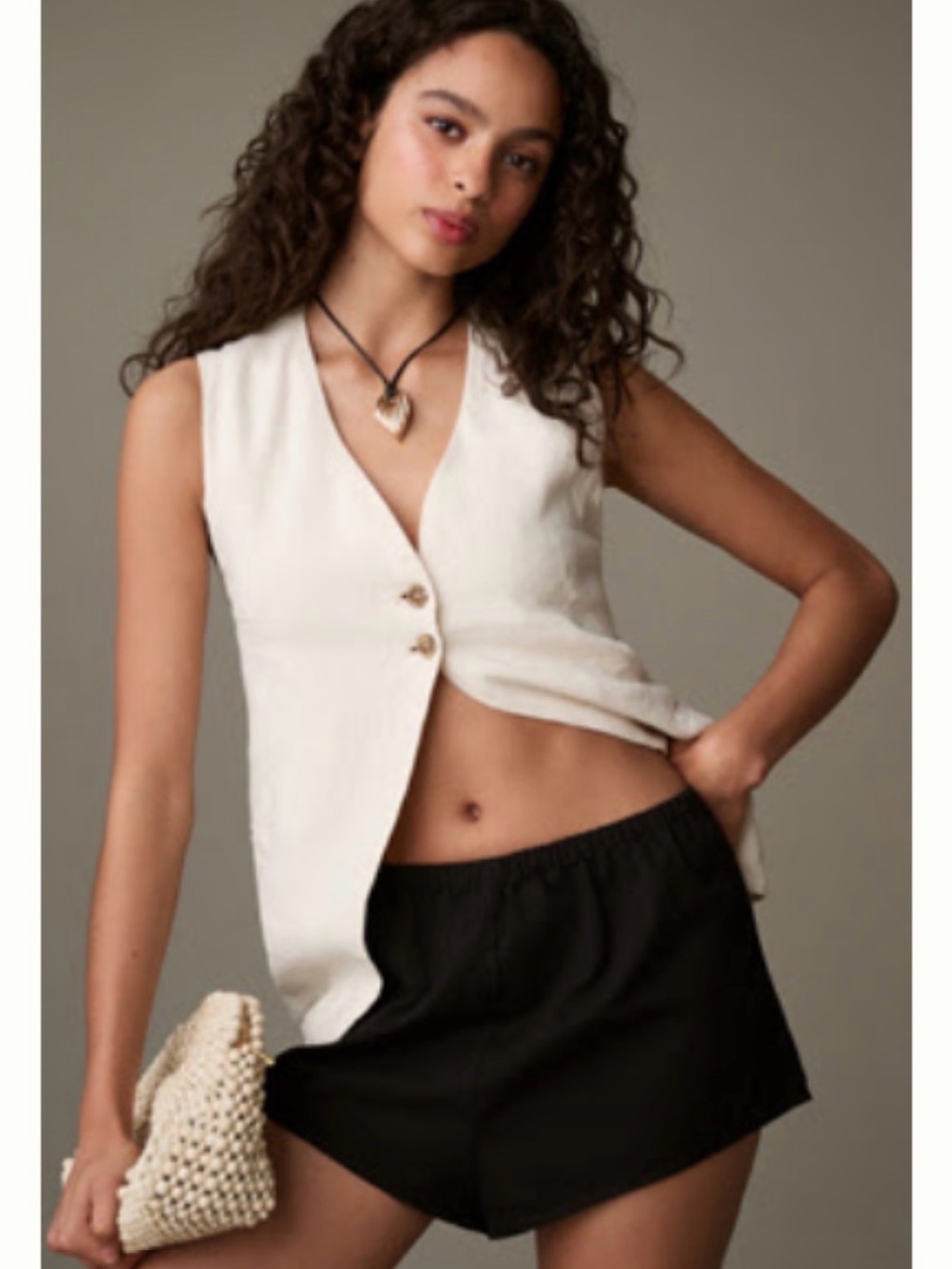 NWOT ANTHROPOLOGIE LINEN-BLEND MICRO SHORTS